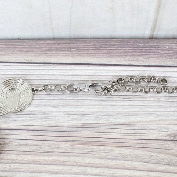 Women's Silver Fashion Chain Waist Belt Size 32" - Picture 5 of 9